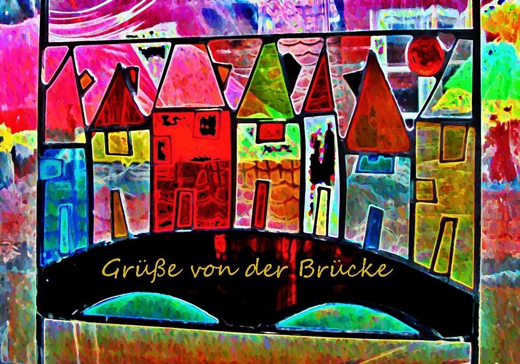 Gruß Erfurt Halle Mai Juni 2014 010 - Kopie a Grafik dunkel Aquarell d